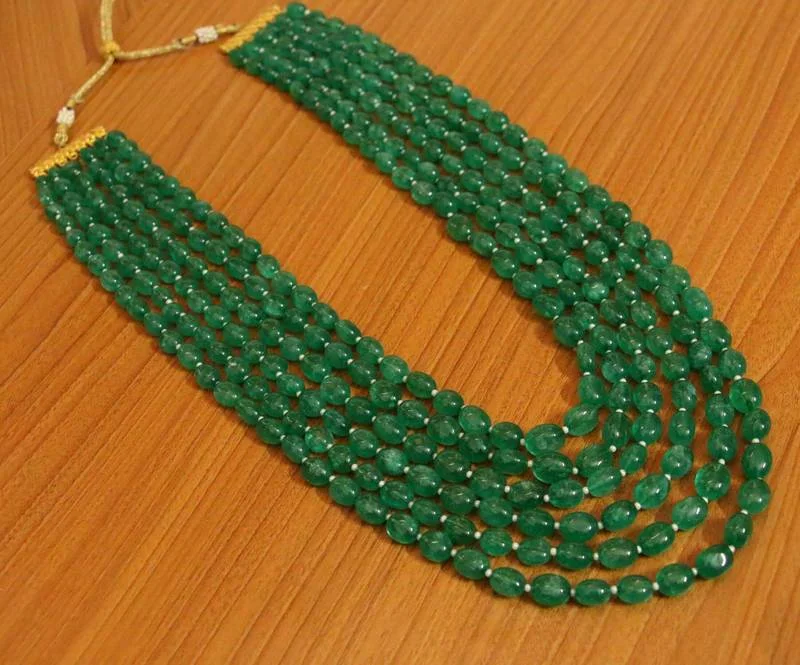 matching necklace and earrings sets -gemstone pendant necklaces for women -Green onyx necklaces