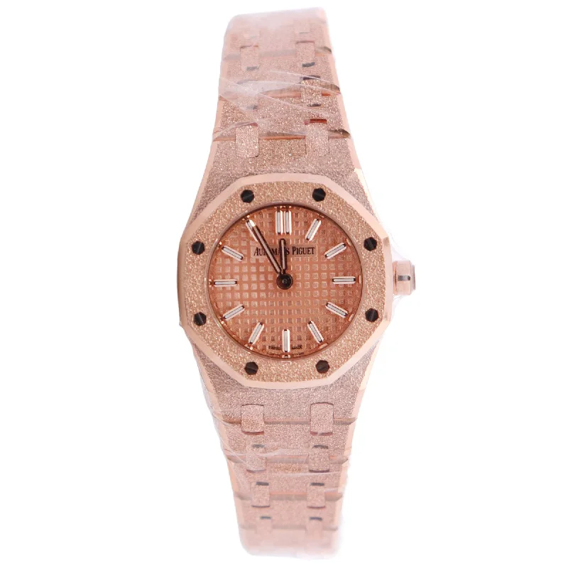 Audemars Piguet Royal Oak 23mm Pink Dial Watch Ref# 67630OR.GG.1312OR.01