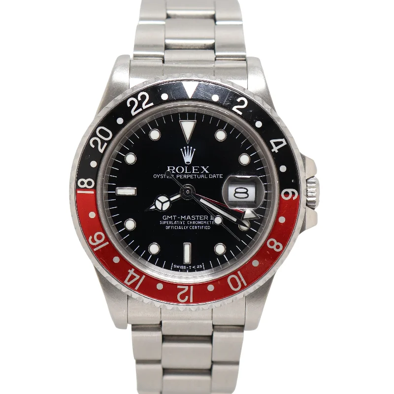 Rolex GMT-Master II 40mm Black Dial Watch Ref# 16710