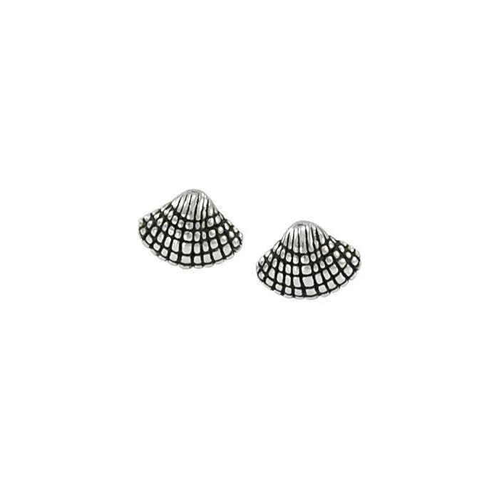 hoop earrings for women -statement earrings for women -Seashell Sterling Silver Post Earring TE2122