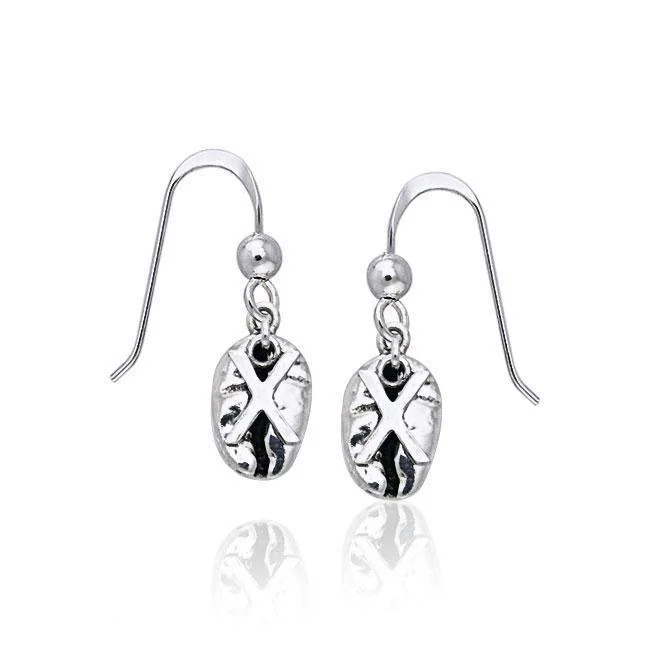 multi-layered earrings for women -hoop earrings for women -X Coffee Bean Earrings TE606