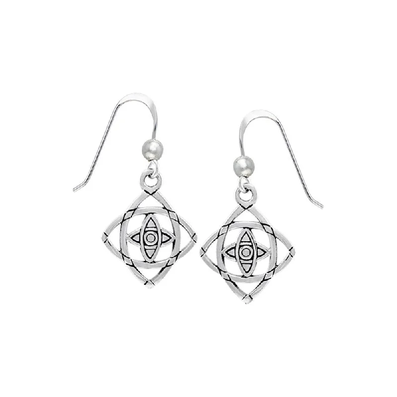 bohemian earrings for women -drop earrings for women -Be Focused Silver Earrings TER1395