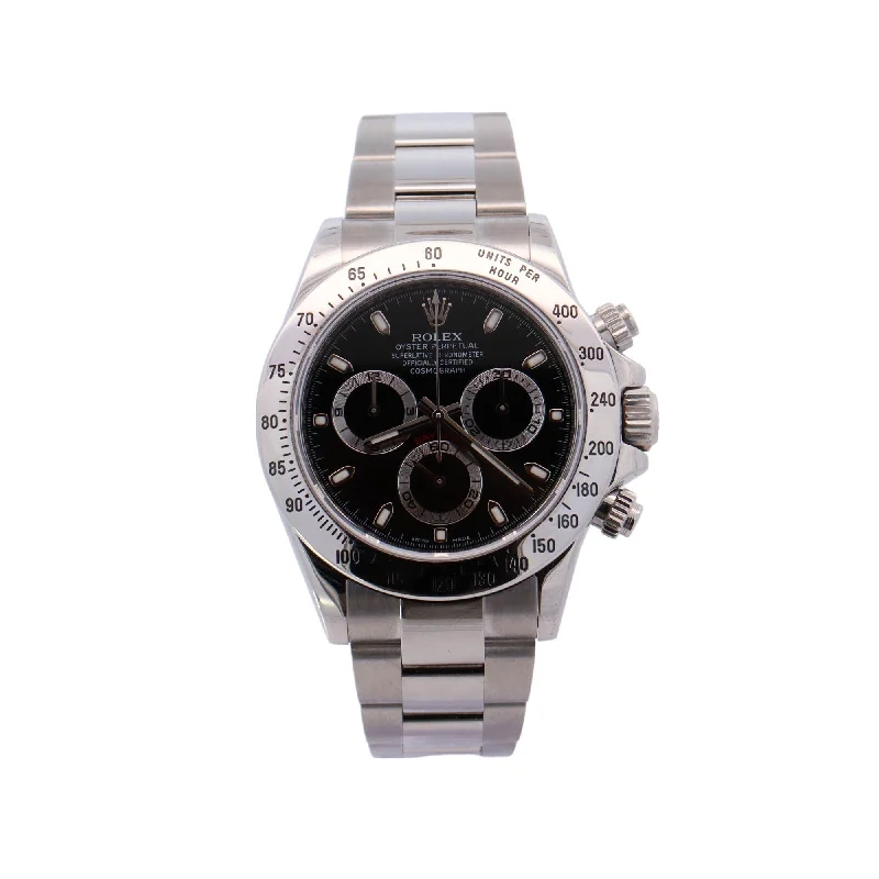 Rolex Daytona 40mm Black Dial Watch Ref# 116520