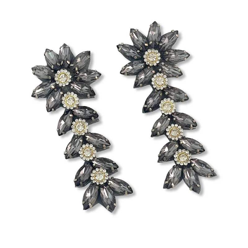 oversized earrings for women -statement earrings for women -Muse Flower Event Earrings