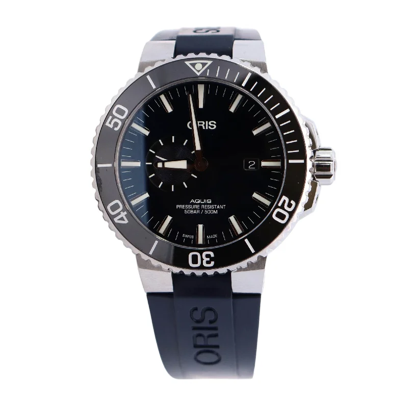 Oris Aquis 45.5mm Blue Dial Watch Ref# 01 743 7733 4135