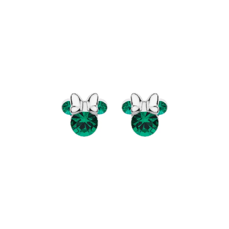 elegant drop earrings for women -silver hoop earrings for women -Disney Silver 925 Minnie Earrings Ref :ES00013SMAYL.CS