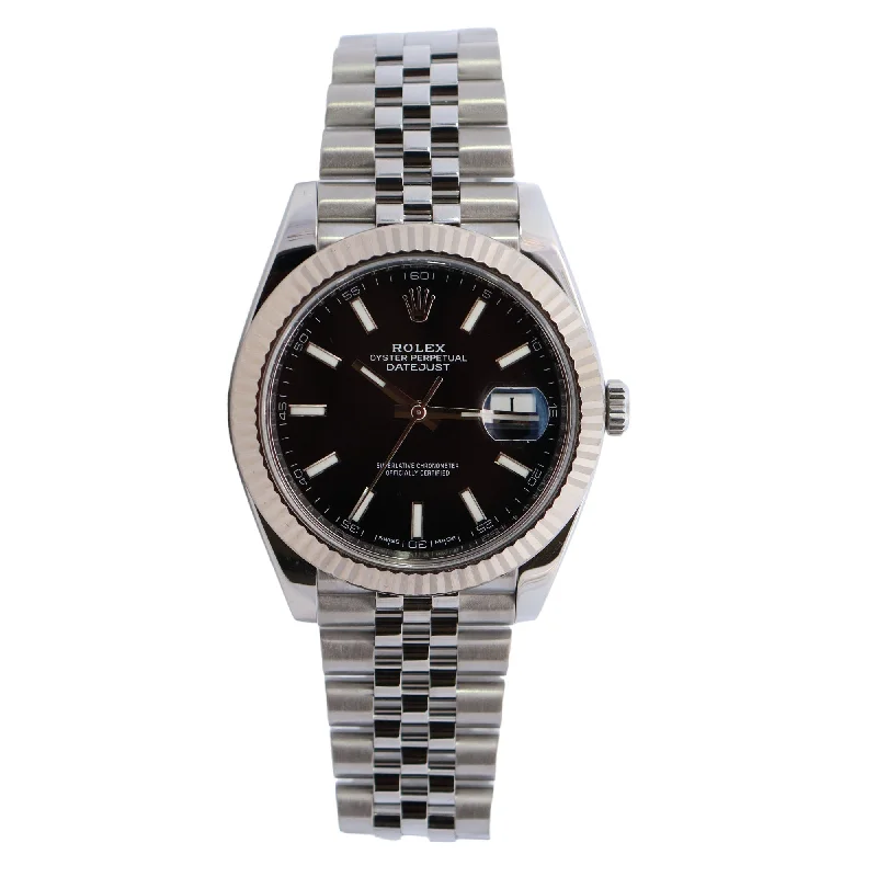 Rolex Datejust 41mm Black Dial Watch Ref# 126300