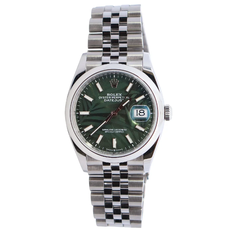 Rolex Datejust 36mm Green Dial Watch Ref# 126200