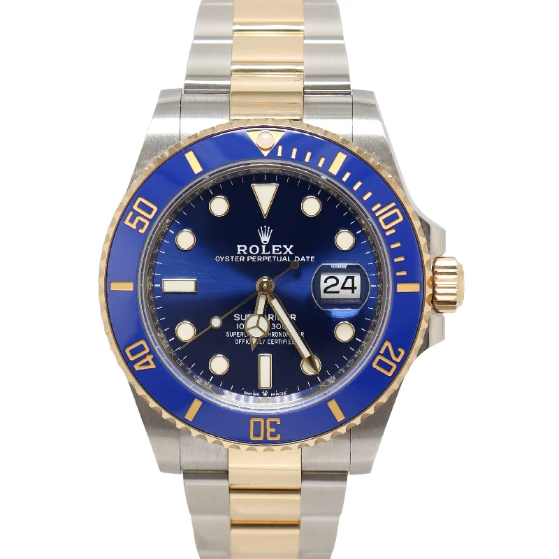 Rolex Submariner 41mm Blue Dial Watch Ref# 126613LB