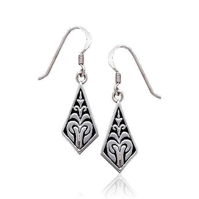 designer earrings for women -gold earrings for women -Celtic Knotwork Sterling Silver Earrings TE195