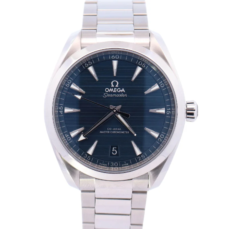 Omega Seamaster 41mm Blue Dial Watch Ref# 220.10.41.21.03.004