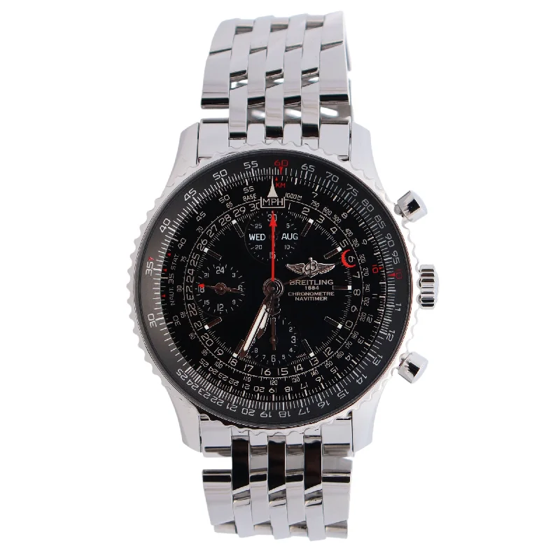 Breitling Navitimer 46mm Black Dial Watch Ref# A21350