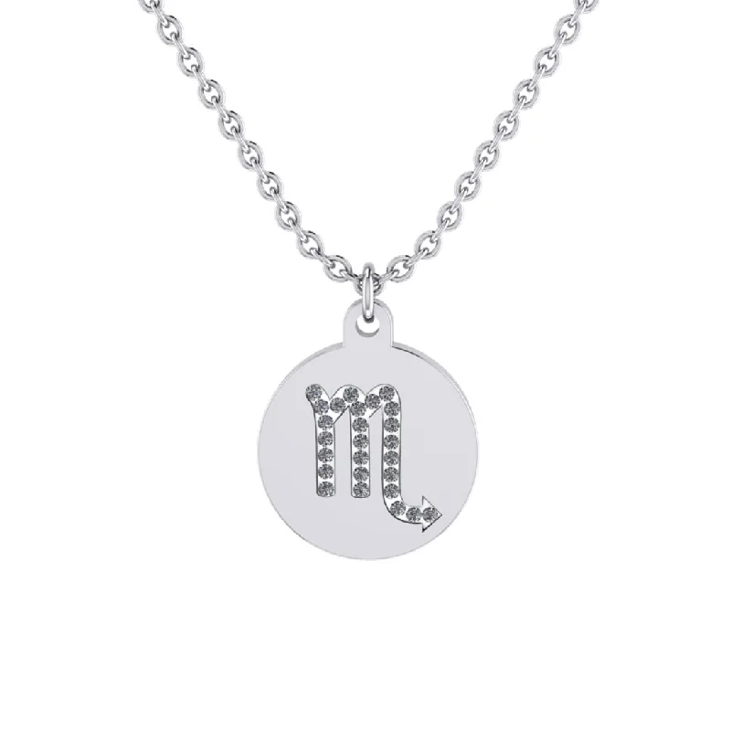 multi-strand necklaces for women -long pendant necklaces for women -Scorpio Zodiac Necklace in Stainless Steel