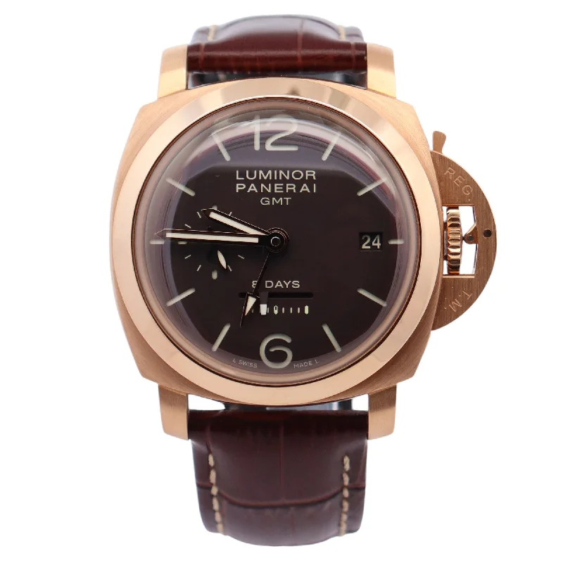 Panerai Luminor 44mm Brown Dial Watch Ref# PAM00289