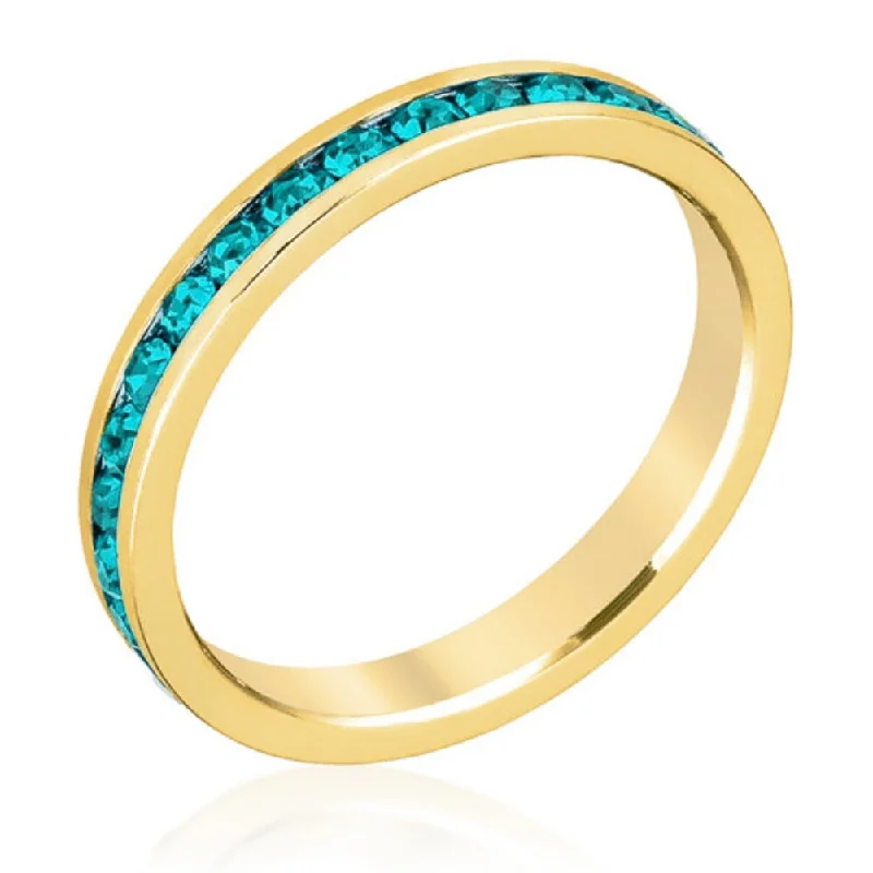 Turquoise-Gold-Tone