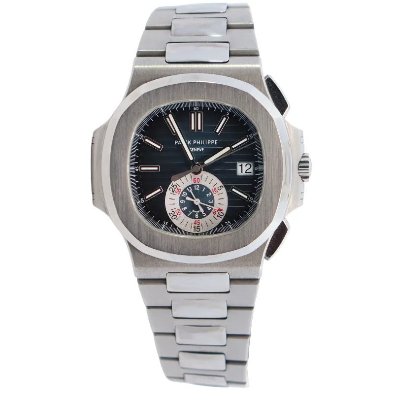 Patek Philippe Nautilus 40.5mm Grey Dial Watch Ref# 5980R-010