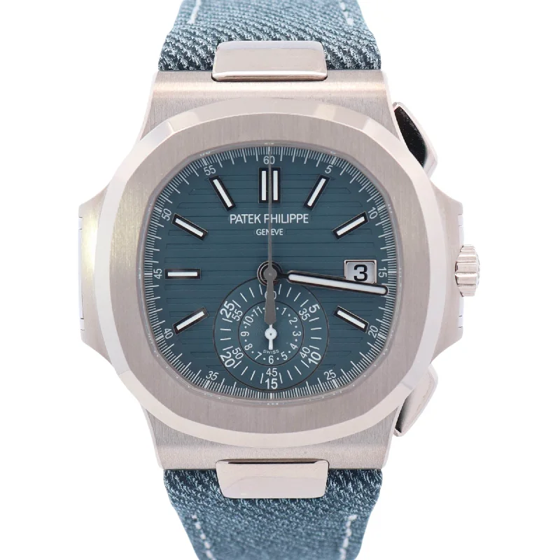 Patek Philippe Nautilus 40.5mm Blue Dial Ref# 5980/60G-001