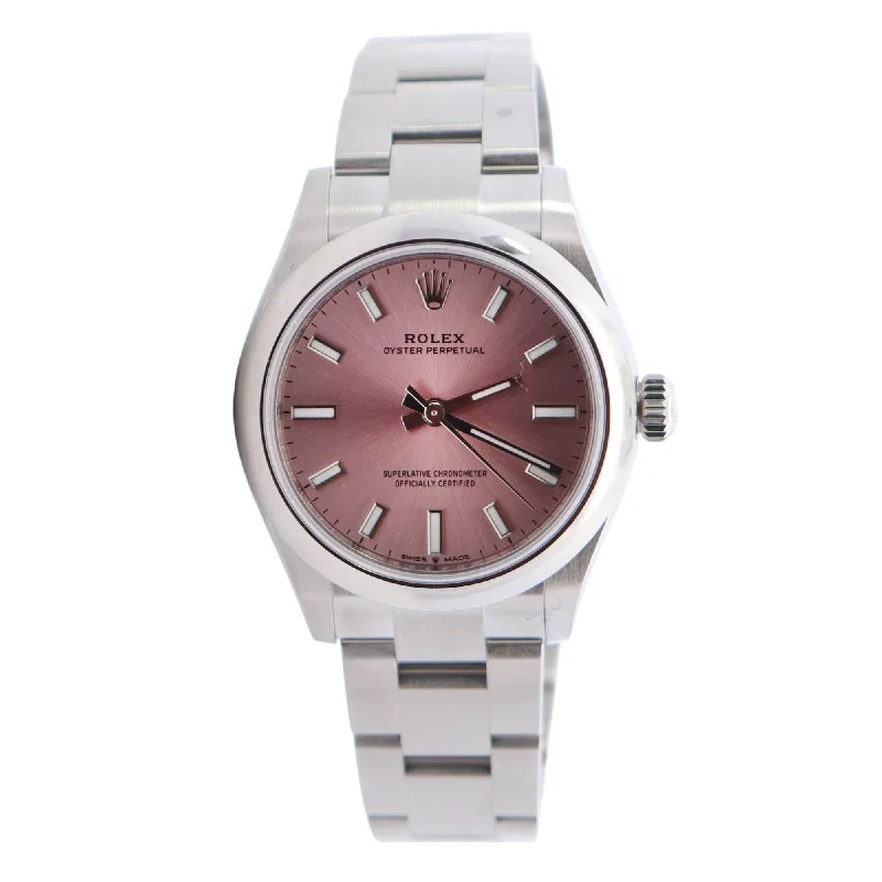 Rolex Oyster Perpetual 31mm Pink Dial Watch Ref# 277200