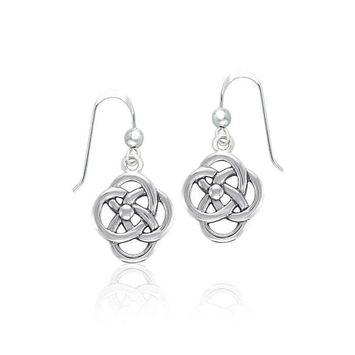 lightweight earrings for women -cute earrings for women -Spiral Celtic Contemporary Silver Earrings TER1318