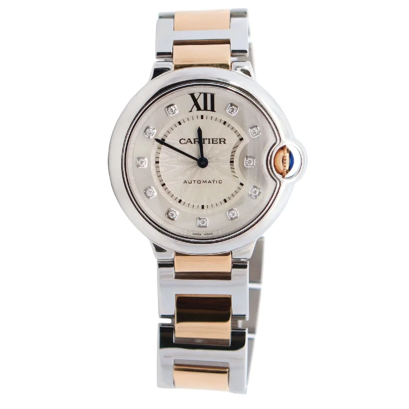 Cartier Ballon Bleu 36mm Silver Dial Watch Ref# WE902031