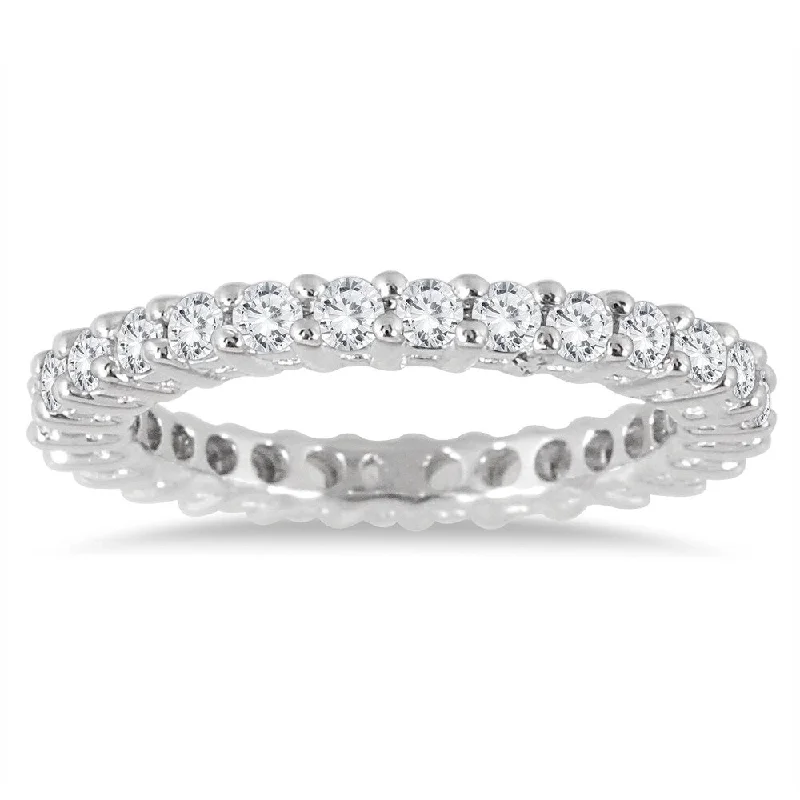 1 Carat TW Diamond Eternity Band in 10K White Gold