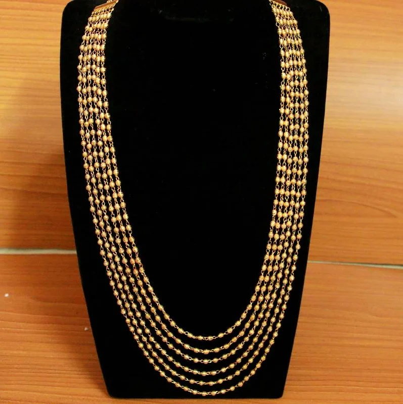 gold plated necklaces for women -choker necklaces for women -6 Line Etnic Gold look Necklace