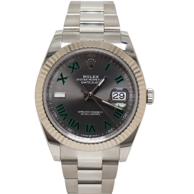 Rolex Datejust 41mm Grey Dial Watch Ref# 126334