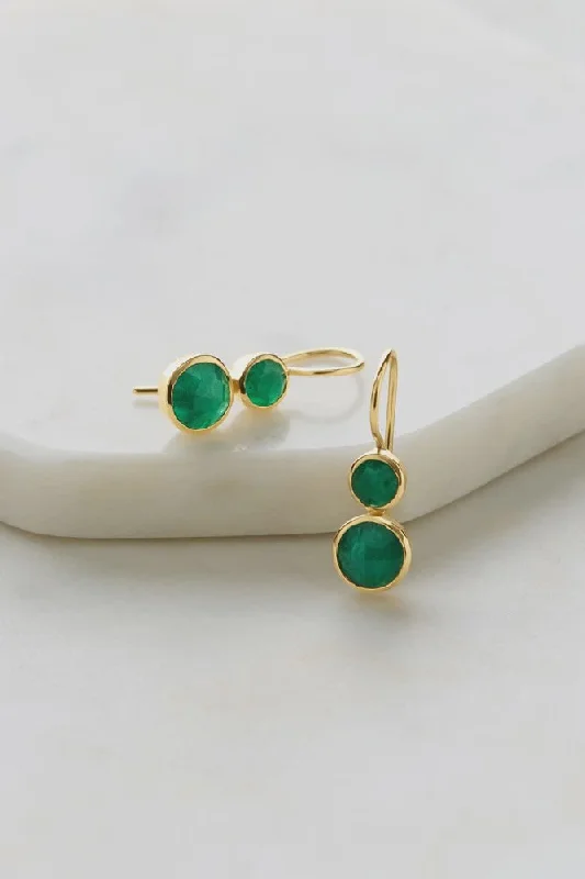 bridal earrings for women -stud earrings for women -Mindi Earring (Beryl Emerald)