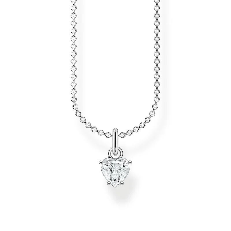 crystal necklaces for women -layered necklaces for women -Thomas Sabo Necklace Stone Silver