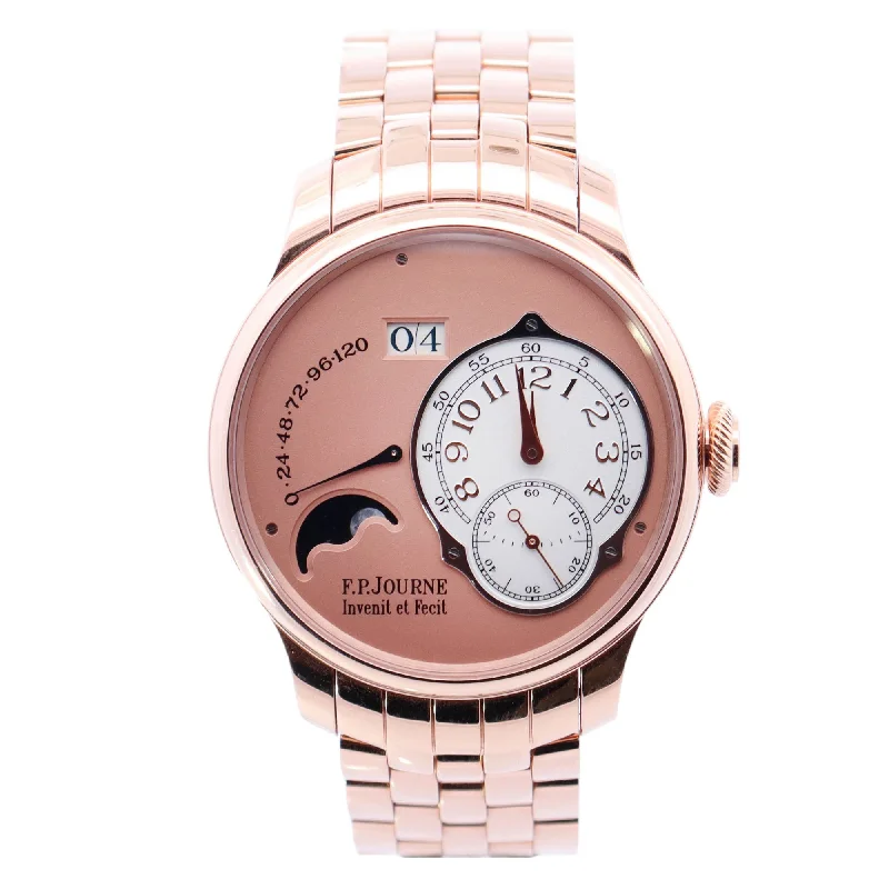 F.P. Journe Octa Lune Rose Gold 40mm Salmon Arabic Dial Watch Reference# 1300.3NOL42RGPIBR