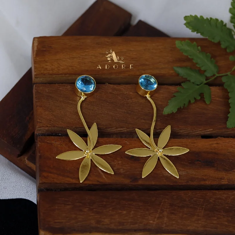 unique gold earrings for women -statement earrings for women -Varunika Floral Earring