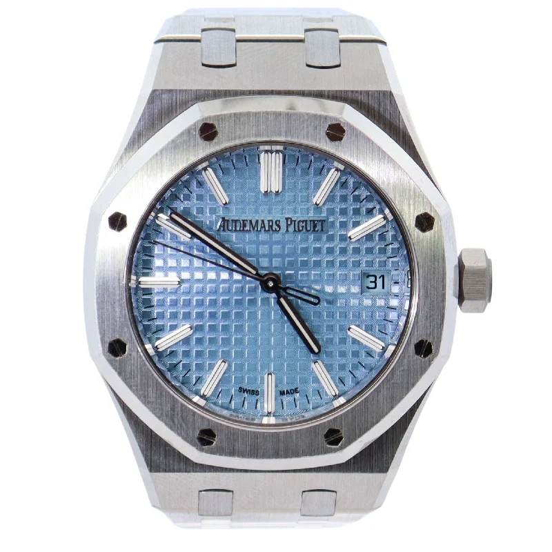 Audemars Piguet Royal Oak 37mm Blue Dial Watch Ref# 15550ST.OO.1356ST.04