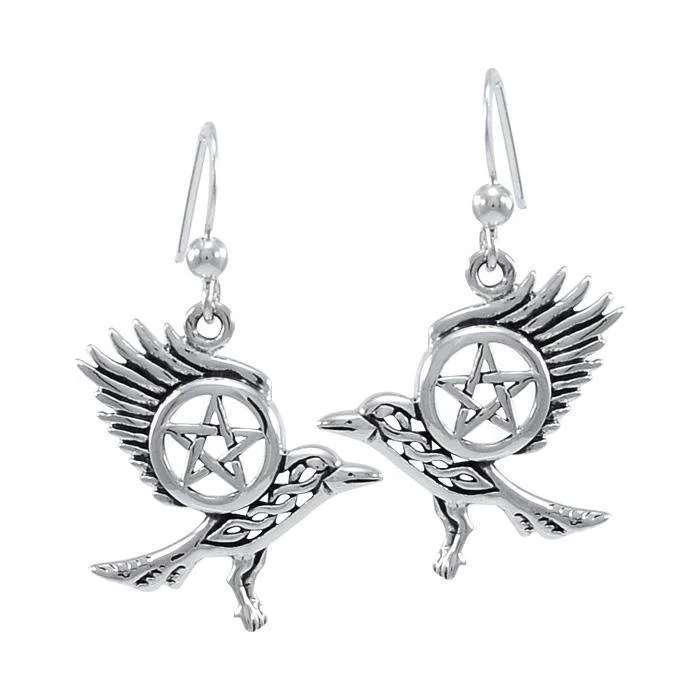 diamond earrings for weddings -pearl earrings for women -Raven on The Star Earrings TER1477