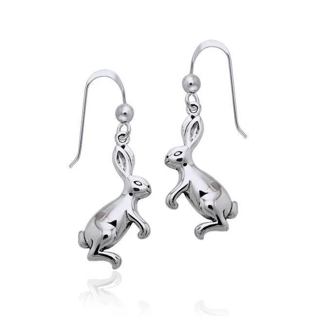 cute stud earrings for women -trendy earrings for women -Hare Sterling Silver Earrings TER956