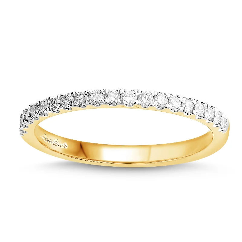 diamond necklaces for brides -timeless pendant necklaces for women -Love by Michelle Beville Eternity Ring with 1/5ct of Diamonds in 18ct Yellow Gold