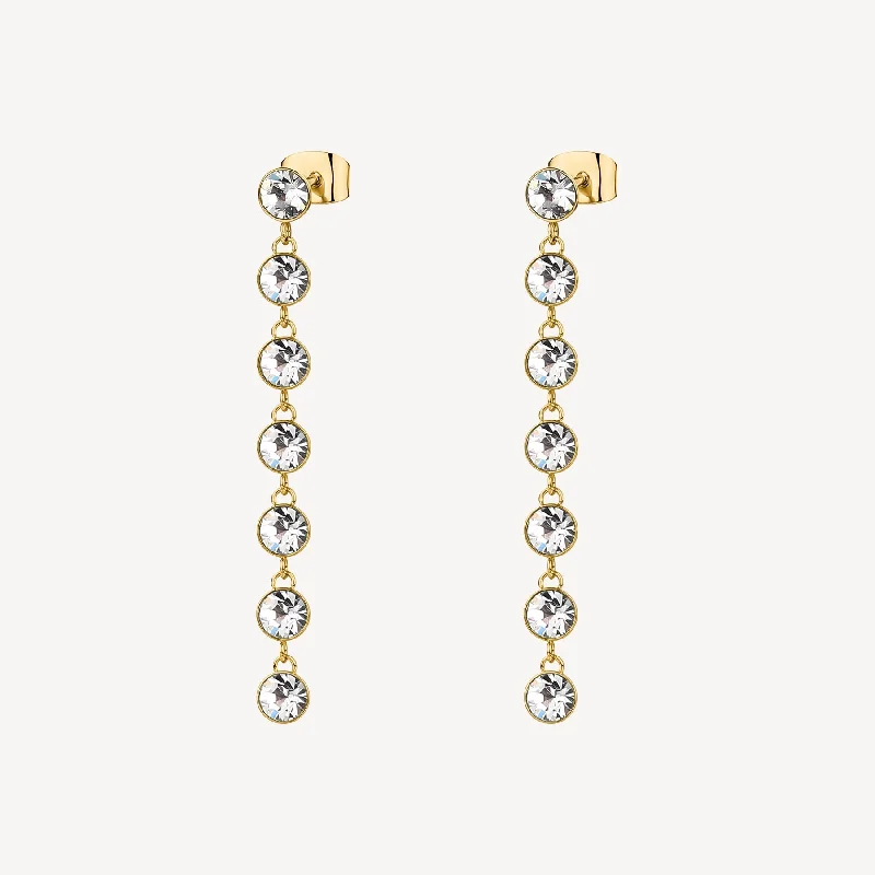 crystal earrings for women -luxury earrings for women -Brosway SYMPHONIA EARRINGS - YM147