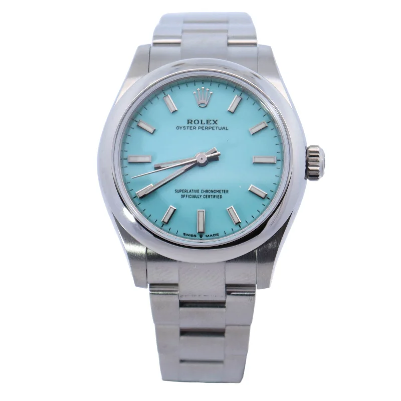 Rolex Oyster Perpetual 31mm Tiffany Dial Watch Ref# 277200