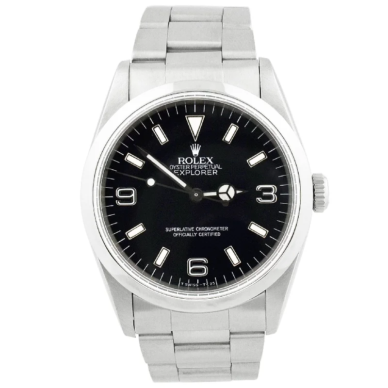 Rolex Explorer 36mm Black Dial Watch Ref# 14270