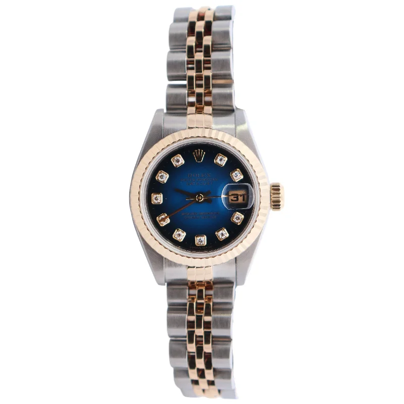 Rolex Datejust 26mm Blue Vignette Watch Ref# 79173