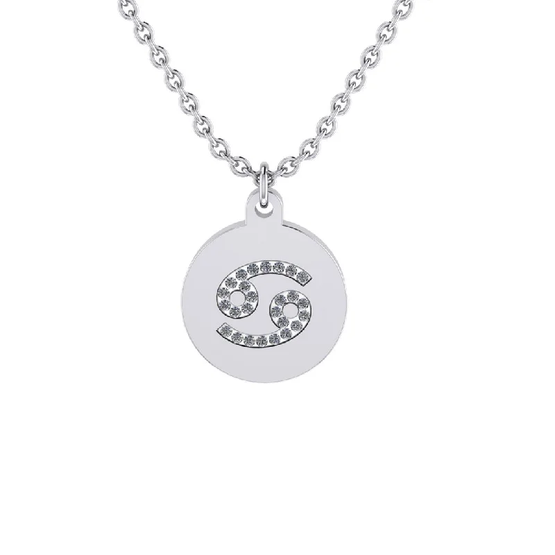 sparkling diamond necklaces for women -chain link necklaces for women -Cancer Zodiac Necklace in Stainless Steel