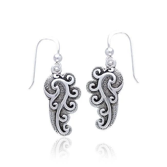 sterling silver earrings for women -luxury pearl earrings forEmpowering Spiral Silver Earrings TE2920