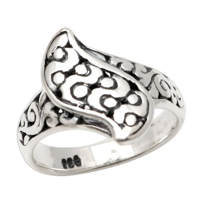 Novica Handmade Heros Journey Sterling Silver Band Ring