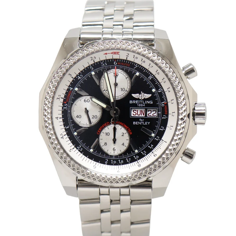 Breitling Bentley 43mm Black Dial Watch Ref# A13362